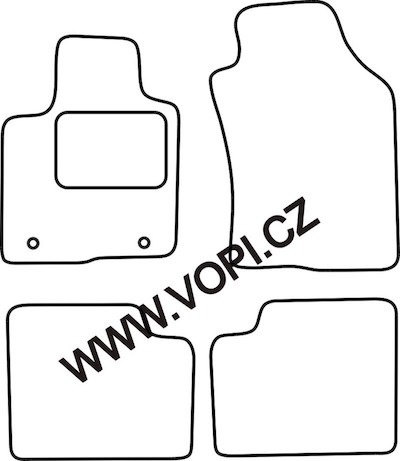Autokoberce Lancia Ypsilon 07/2011 - Perfectfit (2517)